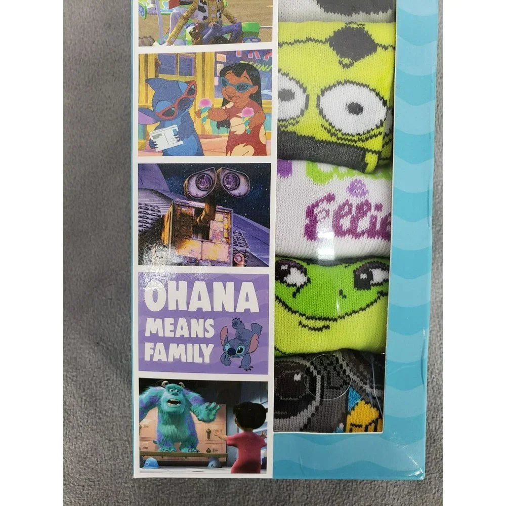 Disney 7 Pairs No Show Socks‎ Shoe Size 4-10